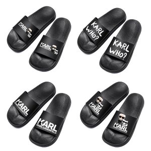 karl lagerfield vrouw rubber Sliders Designer Sandaal mode Slide Luxe schoen Flip Flop heren tazz Slipper mode Casual zomer strand platte sandaal loafers DHgate