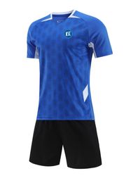 Karlsruher SC Men Childracksuits de alta calidad Sport de manga corta Traje de entrenamiento al aire libre con mangas cortas y secado rápido y delgado