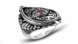 Karma Mini PO Box peut tenir les choses bijoux 925 Anneau en argent sterling pour les femmes ou les hommes Anneau de mariage 925 Jewelry G2 J1907145789858090074