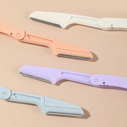 Karsyngirl 20 -stcs wenkbrauw trimmer gezichtshaarverwijdering veiligheid SCHARM BLADE draagbare opvouwbare oog wenkbrauw trimmer vrouwen schoonheid gereedschap