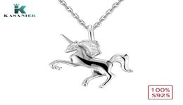 KASANIER 100 925 en argent Sterling femmes collier volant licorne Figure pendentif mode bijoux usine 9058277