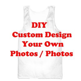 Kaseetop DIY diseño personalizado camiseta 3D imprime tus propias fotos P os hombres chaleco mujer camisa hombres camisetas sin mangas 220704