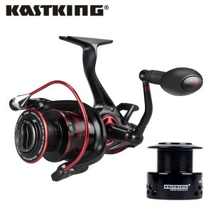 KastKing Sharky Baitfeeder III Smooth Freshwater Spinning Reel 10+1 BBs 12 Max Drag Carp Fishing Reel with Free Extra Spool