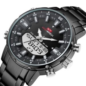 Katwach horloge mannelijke sport digitale es mannen waterdicht staal militair kwarts voor polshorloge relogio masculino 220530