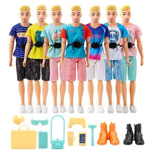 Kawaii 26 Items/Lot Fashion Doll Dragen Kleding Kinderen Speelgoed Mini Schoenen Lover Outs Badpakken Accessoires Voor Barbie Ken DIY Game