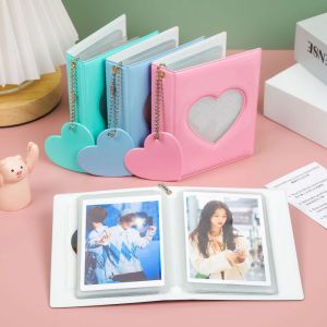 Kawaii 3 pouces 32 poches kpop album Photocard Holder Heart Love Hollow Album pour les glissades Album de scrapbook