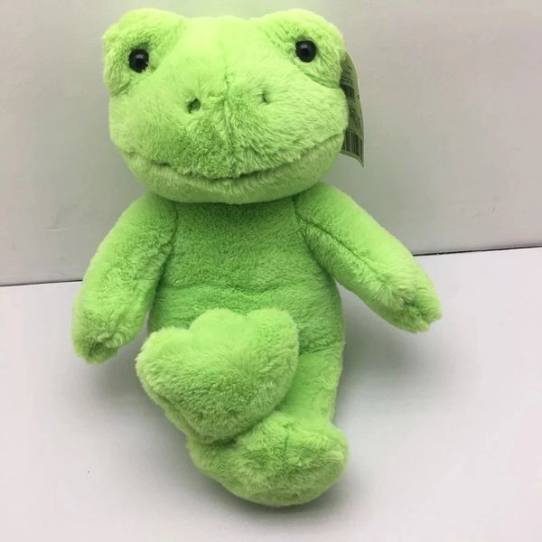 Kawaii 40 cm grenouille verte jouets en peluche animaux en peluche poupée bébé enfants enfants filles garçons adultes cadeaux d'anniversaire maison bureau chambre décor 240123