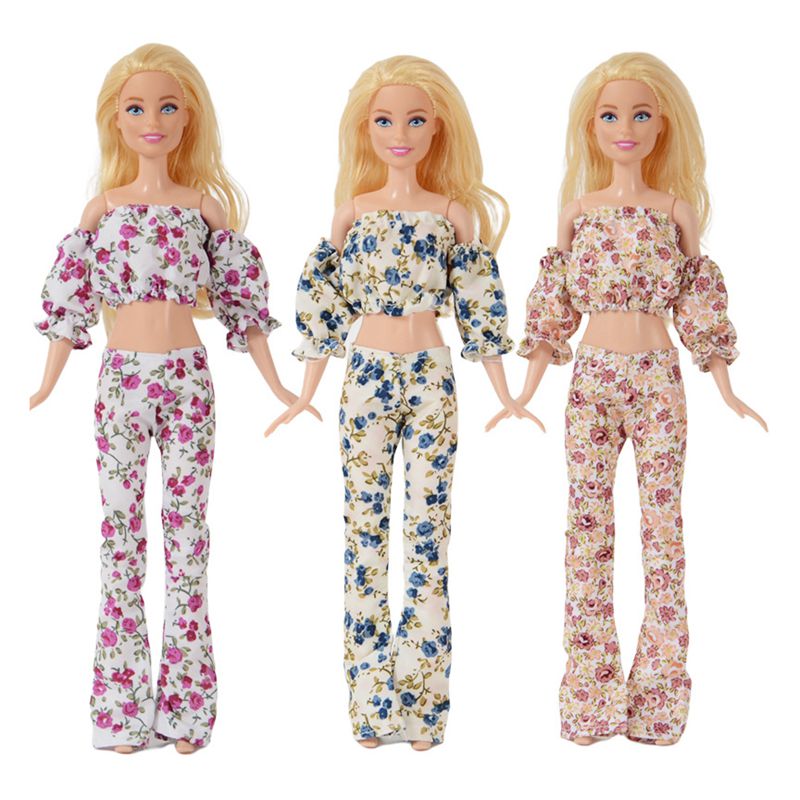 カワイイ6アイテム/ロットファッション人形の服かわいいドレスキッズおもちゃ速い出荷バービーdiy子供ゲームベストプレゼント