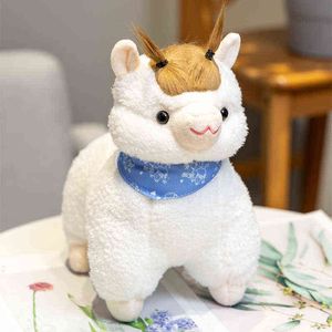 Kawaii Alpacasso Peluche Jouets Intéressant Variété Alpaga Poupées En Peluche Doux Animal Jouet pour enfants Enfants Anniversaire Cadeaux De Noël J220729