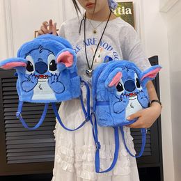 Kawaii anime blue rose peluche poupée sac à dos pour enfants mignon caricaturé ange ange holiday cadeau de Noël doux cadeau