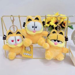 Kawaii anime dessin anoon chat jaune mignon toys toys poupées clés clés crief sac à dos pendant décoration enfants enfants girls garçons cadeaux