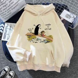 Kawaii anime carton drôle studio ghibli totoro sweatshirt sweatshirt hommes femmes harajuku top pullorwear sportswear occasionnel chaud à sweat à sweat y14329163