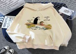 Kawaii anime dessin animé studio ghibli totoro sweatshirt sweatshirt hommes femmes harajuku top pullorwear sportswear occasionnel à sweat à capuche y16036580