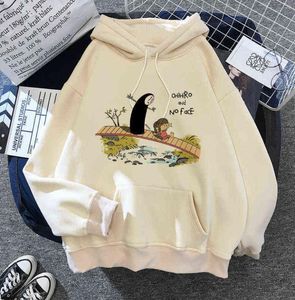 Kawaii anime dessin animé studio ghibli totoro sweatshirt sweatshirt hommes femmes harajuku top pullorwear sportswear occasionnel chaud à capuche y17751806