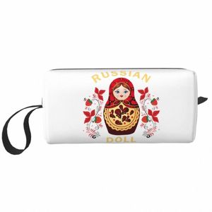 Kawaii Babushka Matroesjka Russische Pop Reizen Toilettas voor Vrouwen Make-Up Cosmetische Tas Schoonheid Opslag Dopp Kit C95r #