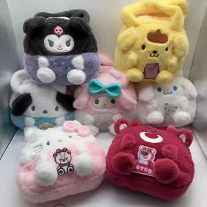 Kawaii Backpack Leuke Kuromi Cinnamoroll My Melody Cute Ploush Toys Women Bag Girl Christmas Birthday Gifts