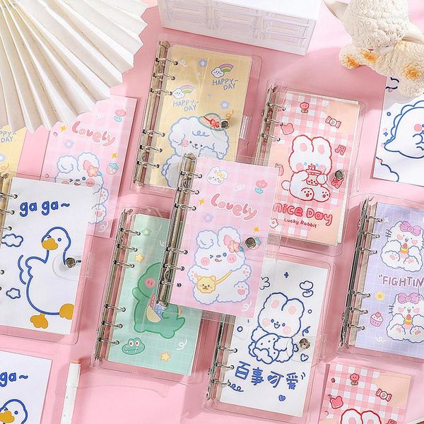 Kawaii Bear A6 Notebook 2022 Cute Animals Agenda Diary Journal Weekly Monthly Planner Estudiante coreano Papelería escolar