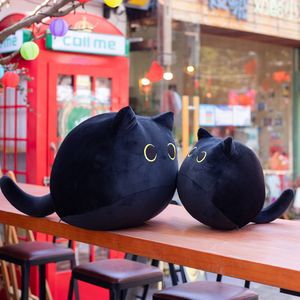 Kawaii chat noir oreiller en peluche poupée dessin animé Cartian Carty mignon chat canapé oreiller oreiller jouets en peluche UPS gratuit