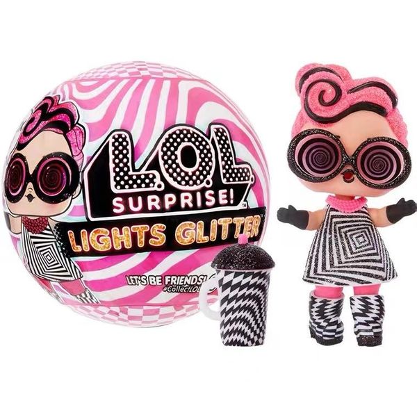 Kawaii Blind Box Toy Original Toy Lol Doll Toy Sorpresa Light Glitter ball