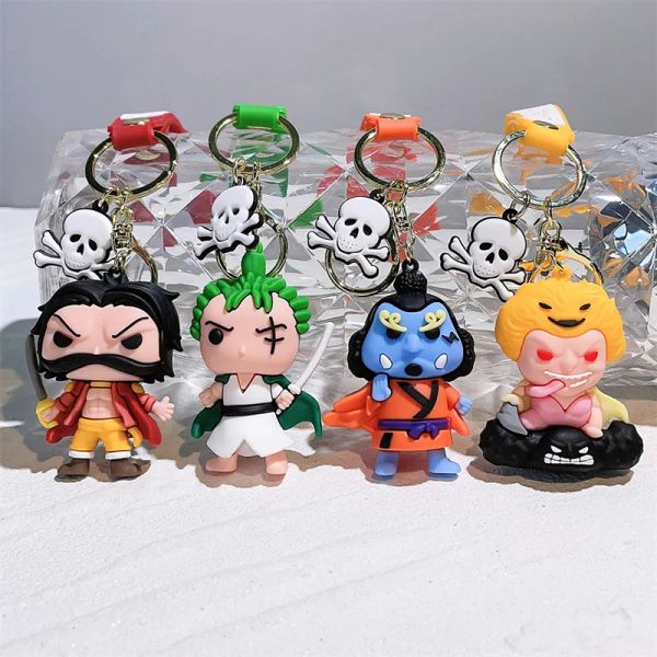 Kawaii en vrac Anime Car Keychain Doll Charm Key Ring en gros en vrac Couple Couple Étudiants personnalisés Creative Saint Valentin Gift 15 Style Dhl