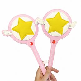 Kawaii Cardcaptor Sakura Cerberus Princ Baguette magique Toy Card Case Bus Card Holder Rose Super Star avec bandeau cadeau Anime Toy K6LZ #