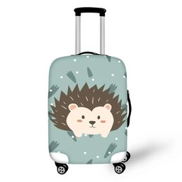 Kawaii Cartoon Pineapple Hedgehog Bolsa de equipaje para niños Funda protectora Maleta de viaje estirable impermeable adecuada para 1832 pulgadas 240105