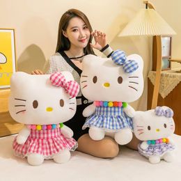 Jouets en peluche chat Kawaii 30cm, poupées en peluche chat de dessin animé, oreillers, cadeau d'anniversaire pour enfants filles, Machines à griffes, vente en gros