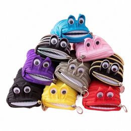 Kawaii Caterpillar Zipper Crayon Cas Cosmétique Rouge À Lèvres Porte-Monnaie Sac De Rangement Maquillage Sacs À Main École Statiery Pochette Stylo Sac v4nE #