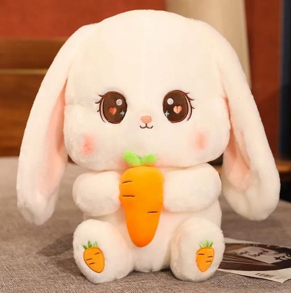 Lapin mignon kawaii avec animal jouet carotte Coussin