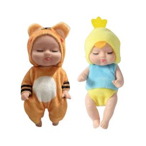 Kawaii Dolls Kids 11 cm schattige baby pasgeboren Mini Doll Diy Children's Girls Game Express items verjaardagscadeau
