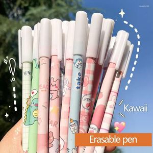 Stylos à Gel effaçables Kawaii, encre bleue, 0.5 Mm, stylo à bille à Friction scolaire, papeterie coréenne mignonne pour garçons et filles