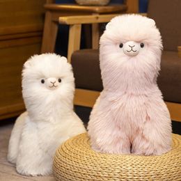 Kawaii Pluizige Alpaca Lama Knuffels Leuke Knuffel Poppen Zacht Kinderen Kussen Kinderen Verjaardagscadeau Baby Meisjes Kamer Decor 240202