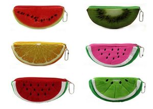 Kawaii fruits en peluche monnor bourse enfants zip petit changement portefeuille femme pochette argent sac fille mini courte monnaie portefeuille g111197468