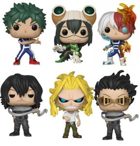 Kawaii Funko Pop Anime My Hero Academia Character Deku Katsuki All Might Todoroki Cute Vinyl Figuur Collection Model Toys HO9699883