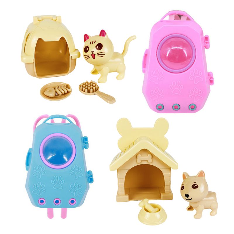 Kawaii Items Cute Pet Dogs Cat Miniature Doll Accessories Free Shipping Thing For Barbie DIY Girl Birthday Christmas Gifts