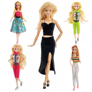 Kawaii Items Mode Poppenkleertjes Mini Jurk Kinderen Speelgoed Snelle Verzending Dolly Accessoires Voor Barbie DIY Kinderen Spel Aanwezig Gift