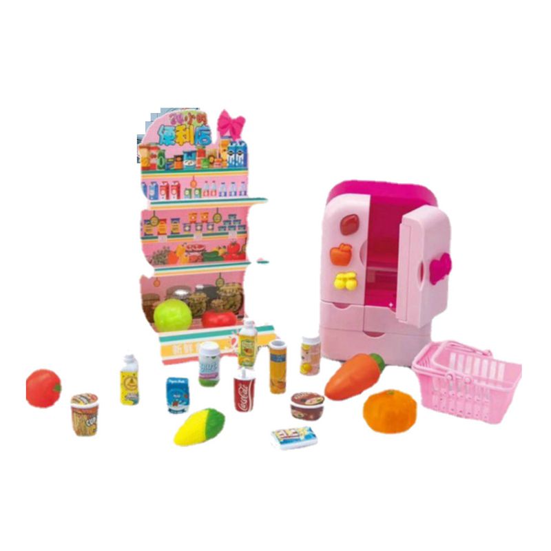 Itens de kawaii Acessórios para bonecas em miniatura Kids Toys Beverage Machine de venda