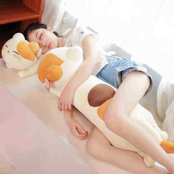 Kawaii Japón gato almohada de felpa lindo juguete de peluche muñeca hermoso gato juguete para ldren niñas día de San Valentín regalo de cumpleaños J220729