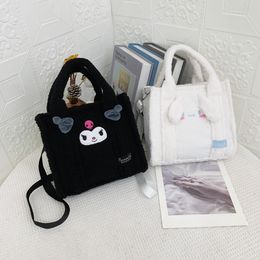 Kawaii Kuromi Cinnamoroll My Melody Cartoon Anime Pluche Handtas Cosmetische Tas Reizen Opbergtas Vrouwen Meisje Geschenken