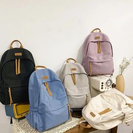 Kawaii grande capacité sac à dos assorti édition coréenne sac de rangement simple retour à l'école fournitures de bureau papeterie mignonne 240202