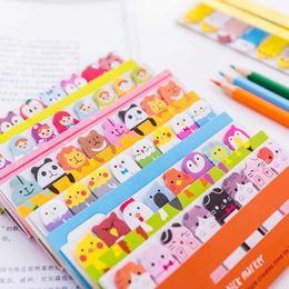 Kawaii Memo Pad Bookmarks Creative Cute Animal Sticky Notes Index Geplaatst It Planner Stationery School Supplies Paper Stickers