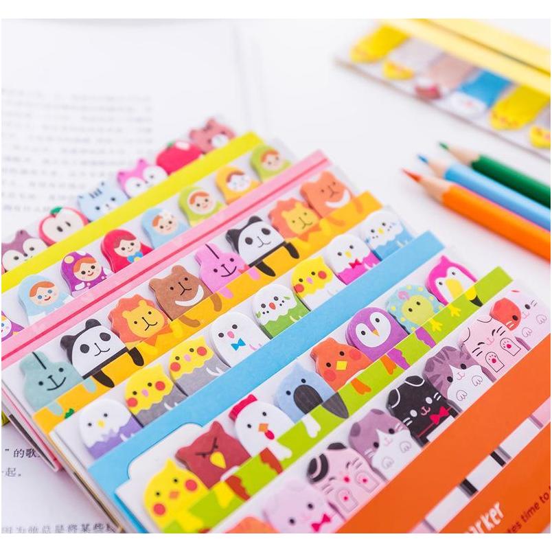 Kawaii Memo Pad закладки Creative City Animal Sticky Note Index опубликовал IT Planner Station School Supply Paper Stickers cppxy