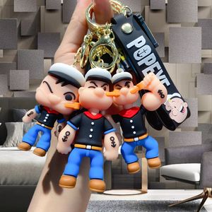 Kawaii nostalgische anime cartoon karakter Key Chain driedimensionale pop Key Chain Men and Women Tassen hangende decoraties geschenkauto hanger