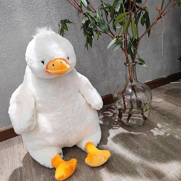 Kawaii peluche canard jouet peluche animal gros canard doux poupée jeter oreiller coussin enfants jouets anniversaire cadeau de noël pour garçon fille 240118