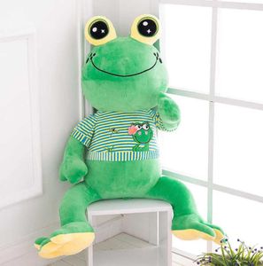 Kawaii peluche grenouille poupée gros animaux en peluche géant Pouf animaux jouets poupée géante peluche grenouille jouets pour enfants grand oeil grenouille oreiller H4000572