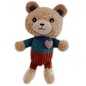 Kawaii peluche ours en peluche porte-clés mignon amour poupée sac pendentifs porte-clés jouets doux coton porte-clés filles et enfants cadeau