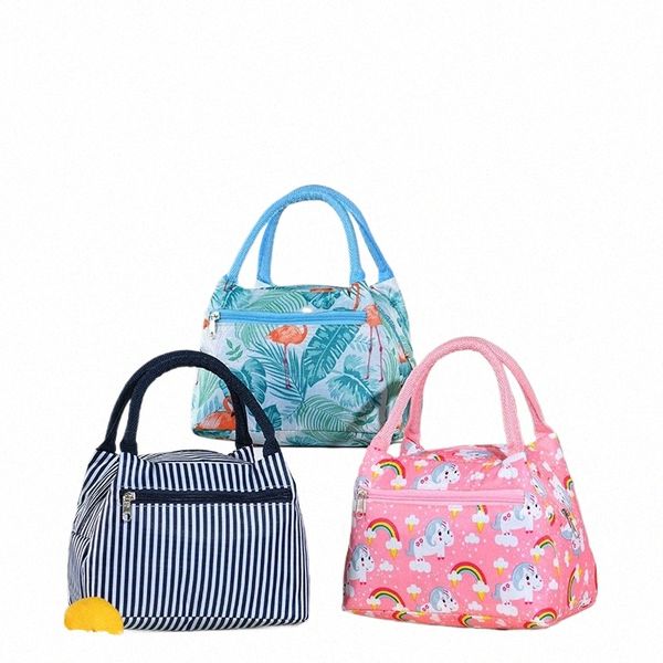 Bolsa térmica para nevera portátil kawaii, bolsa térmica para niños y mujeres, caja de almuerzo con aislamiento térmico, bolsa pequeña para alimentos, bolsa refrigeradora 35AI #