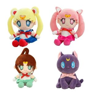 Kawaii Sailor Moon Knuffels Tsukino Usagi Leuke Girly Hart Gevulde Anime Poppen Geschenken Thuis Slaapkamer Decoratie