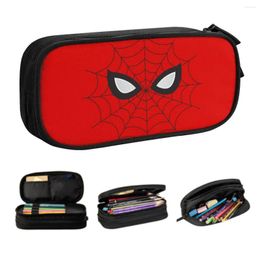 Kawaii Spider Red Web Crayer Crayer pour garçons Gilrs Cartoon personnalisé grand stockage Boîte de sacs à enclos accessoires