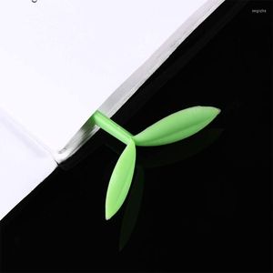 Kawaii Sprout Bookmark Silicone Grass Buds Creatieve schattige groene bladeren liefdevol Koreaanse briefpapierbenodigdheden